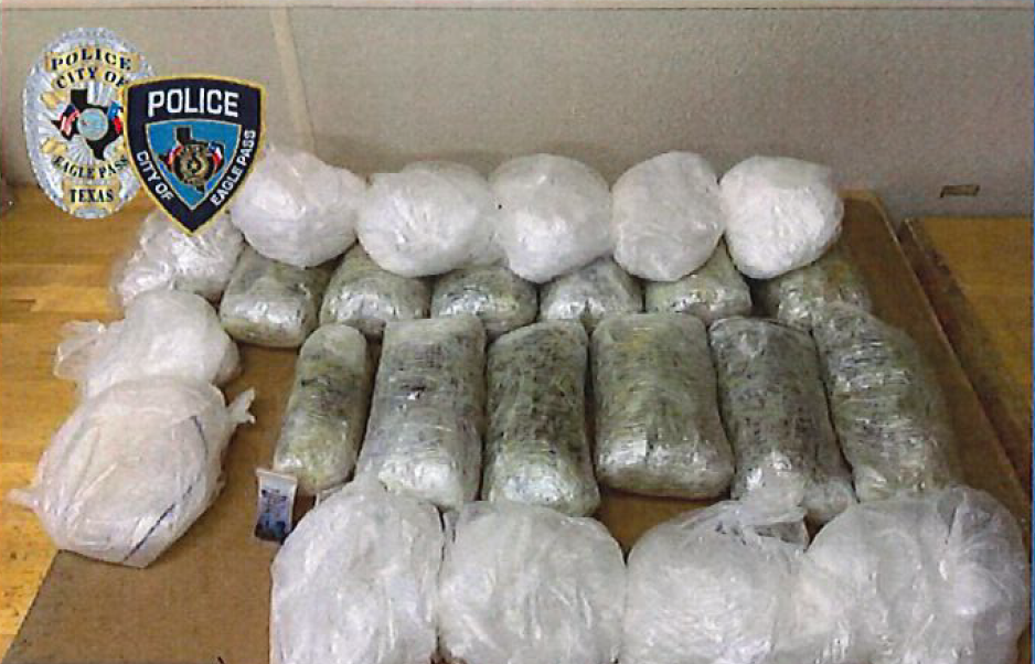 methamphetamines eagle pass seize kilos department police